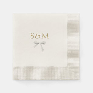 Chic Off White   Begrüßung von White Ribbon Serviette