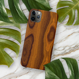 Chic Old Antique Oak Brown Holz Grain Muster iPhone 13 Pro Max Hülle