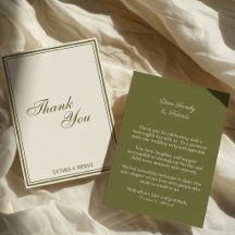Chic Olivgrün Elfenbein Old Money Hochzeit 