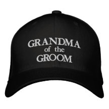 Chic Oma der Groom-Schwarz-Weiß-Hochzeit