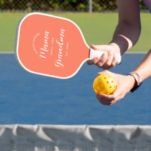Chic Oma Etablierte Skript-Typografie Pickleball Schläger