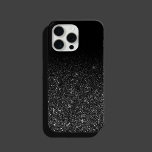 Chic Ombre Black Glitzer Case-Mate iPhone Hülle<br><div class="desc">Chic Ombre Black Glitzer iPhone Case</div>
