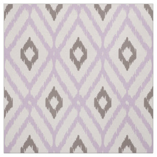Chic Orchid lila Ikat-Stamm-Diamantmuster Stoff
