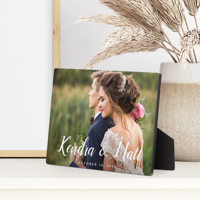 Chic Overlay | Personalisiertes Hochzeitssemble Fotoplatte (Von Creator hochgeladen)