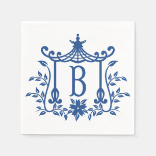 Chic Pagoda Monogram B Napkins Serviette