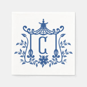 Chic Pagoda Monogram C Napkins Serviette