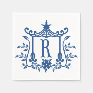 Chic Pagoda Monogram R Napkins Serviette