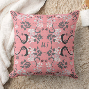 Chic Paint Mit Monogramm Throw Kissen