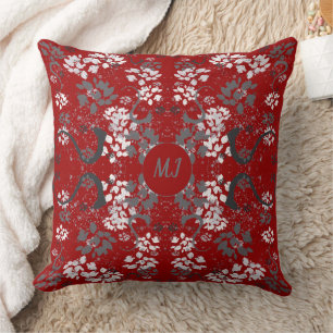 Chic Paint Mit Monogramm Throw Kissen