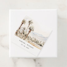 Chic Palm Springs California Landschaft Hochzeit