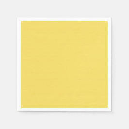 CHIC PAPIER NAPKIN_LOVELY BUTTER YELLOW SOLID SERVIETTE