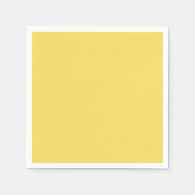 CHIC PAPIER NAPKIN_LOVELY BUTTER YELLOW SOLID SERVIETTE (Vorderseite)