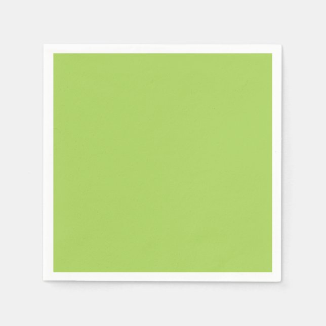 CHIC PAPIER NAPKIN_LOVELY GREEN SOLIDE SERVIETTE (Vorderseite)