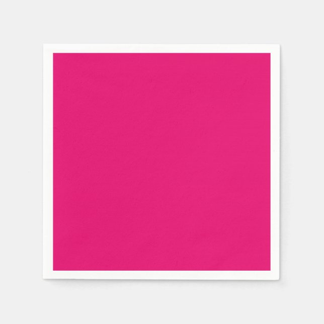 CHIC PAPIER NAPKIN_LOVELY HOT PINK SOLIDE SERVIETTE (Vorderseite)