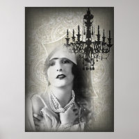 Chic Paris Vintag Chandelier große gatsby Girl