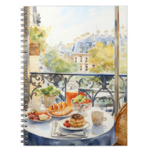 Chic Parisian Café Aquarellbild