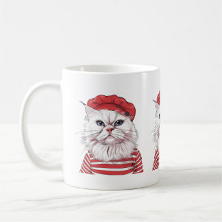 Chic Parisian Cat Tasse
