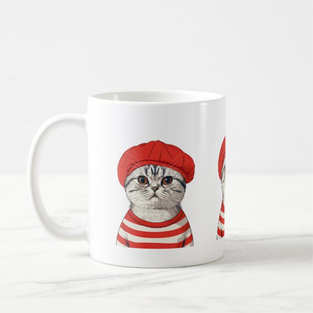 Chic Parisian Cat Tasse (Links)