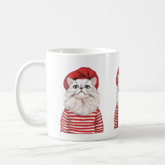 Chic Parisian Cat Tasse