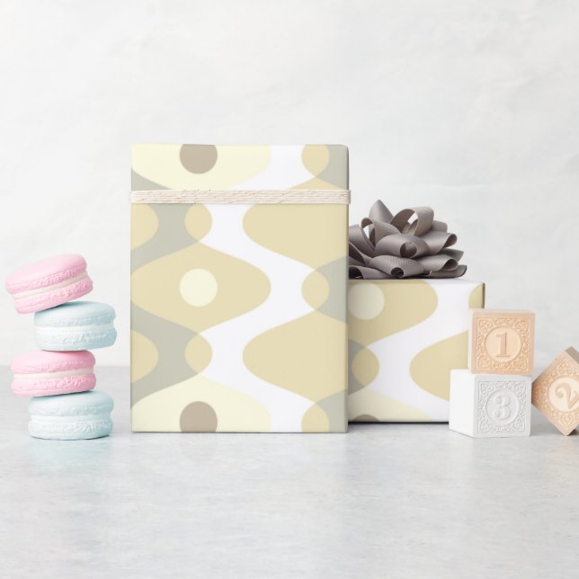 Chic Pastel Mitte des Jahrhunderts Muster Geschenkpapier (Babyparty)