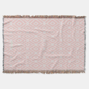 Chic pastellrot Rosa Rautenmuster Decke