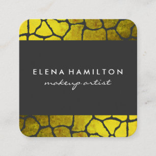 Chic Pattern Trim Quadratische Visitenkarte