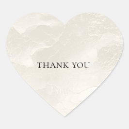 Chic Pearl White Glam Herz-Aufkleber