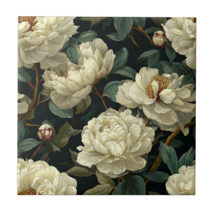 Chic Peonies Keramik Fliesen für Innenböden