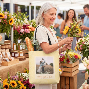 Chic Personalisiert Foto Text Großeltern Geschenk