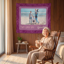 Chic Personalisiert Foto Text Oma Geschenk Rot