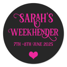 Chic Personalisiert Hen Do Stickers | Bride Squad