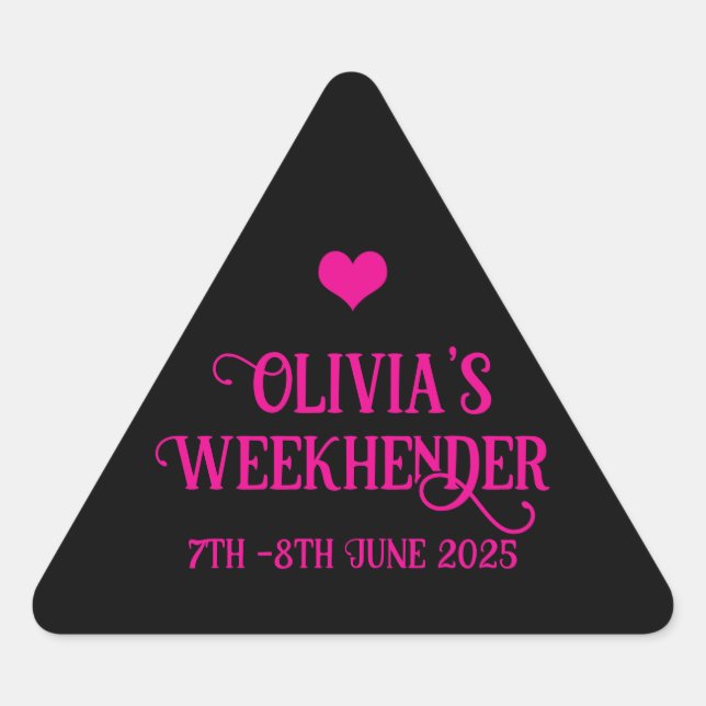 Chic Personalisiert Hen Do Stickers | Bride Squad (Vorderseite)
