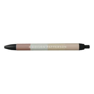 Chic Personalisiert Name Earth Tone Stripes Pen Kugelschreiber