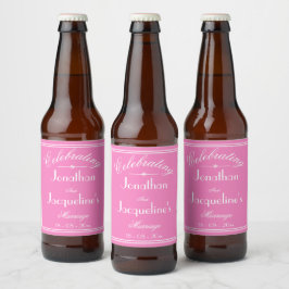 Chic Personalisiert Name Wedding Beer Flasche Labe Bierflaschenetikett
