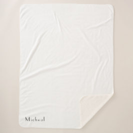 Chic Personalisierter, benutzerdefinierter Name fü Sherpadecke