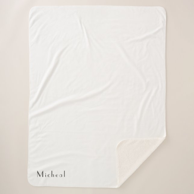 Chic Personalisierter, benutzerdefinierter Name fü Sherpadecke (Vorderseite)