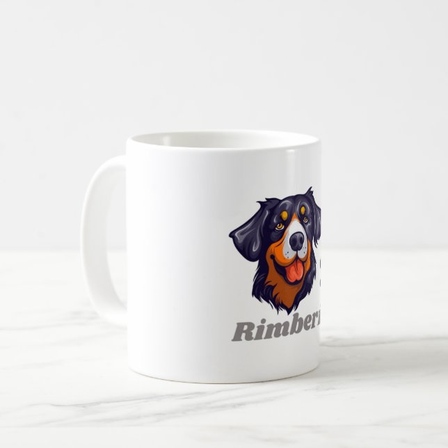 Chic Personalize Pet Tasse mit Name und stilvollem (Vorderseite Links)