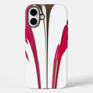 Chic phantastische Rote Rose unter dem weißen Himm iPhone 16 Plus Hülle