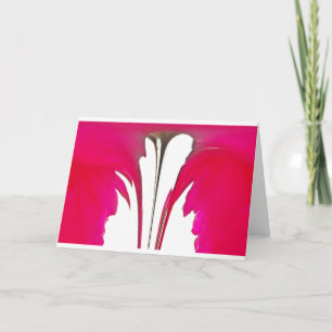 Chic phantastische Rote Rose unter dem weißen Himm Karte