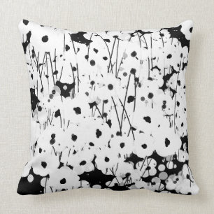 CHIC PILLOW_COOL, MODERNES WEISSES BLUMEN AUF KISSEN
