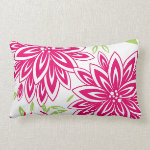 CHIC PILLOW_PRETTY 561 HEISSES PINK/GREEN MIT LENDENKISSEN