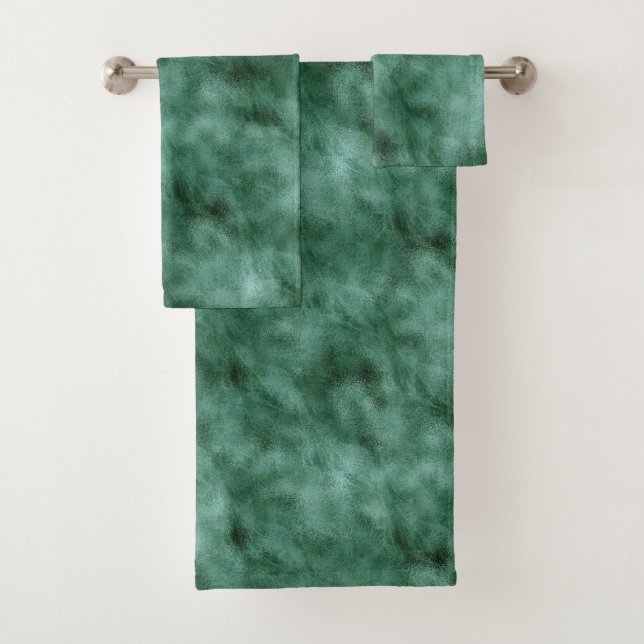 Chic Pine Aquamarin Green Badhandtuch Set (Insitu)