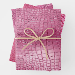 Chic Pink Animal Geschenkpapier Set