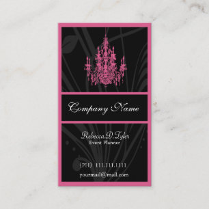 Chic pink Business Cards Visitenkarte