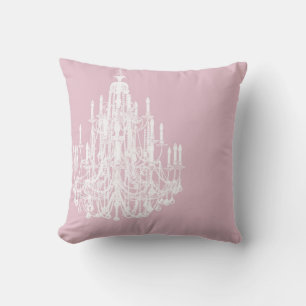 Chic Pink Chandelier Kissen