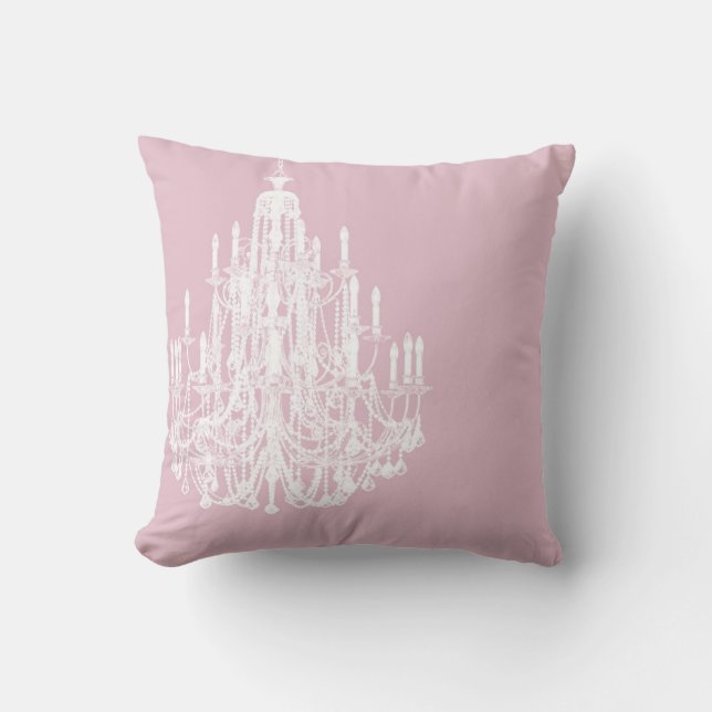 Chic Pink Chandelier Kissen (Vorderseite)