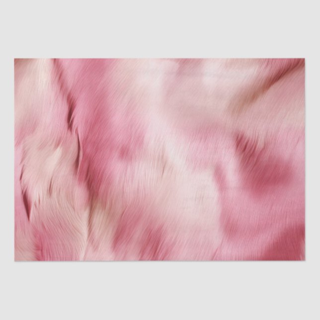 Chic Pink Cowgirl Cowhide Seidenpapier (Vorderseite)