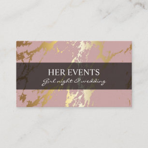 Chic Pink Design Cards für Event Manager Visitenkarte