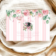Chic Pink Floral Abschluss