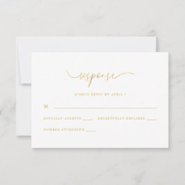 Chic Pink Floral Print UAwg Response RSVP Karte